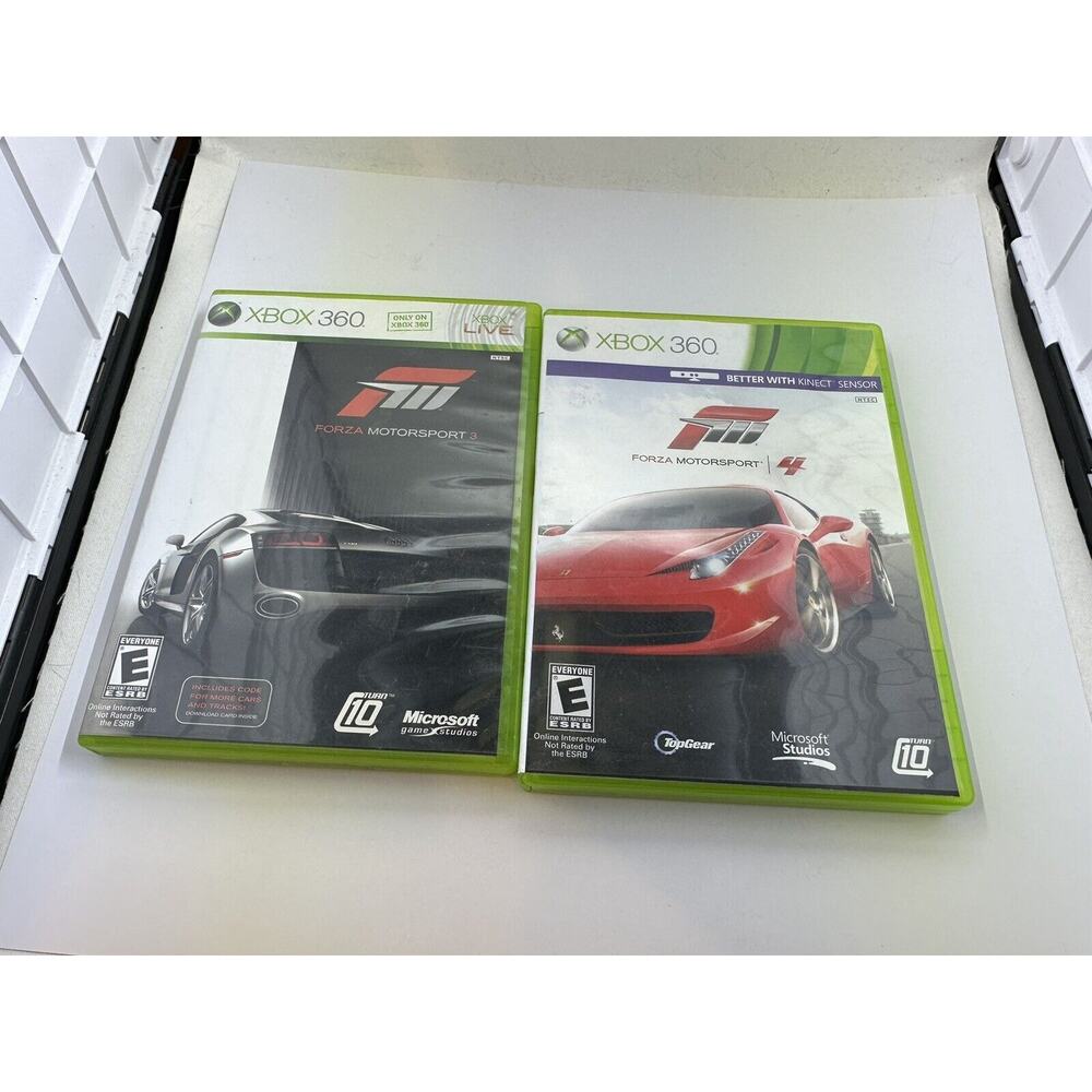 2 Forza Motorsport Game 3 & 4 Microsoft Xbox 360 CIB Tested Complete